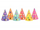 Partyhatter Dots mix 16cm 6stk thumbnail