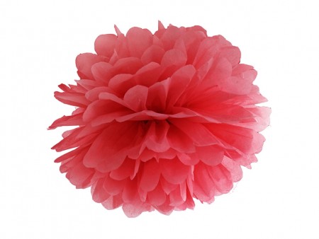 Pompom 35cm Rød