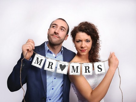 Banner Mr/Mrs 77 cm