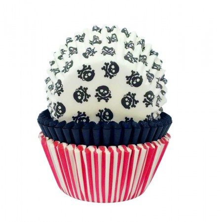 Cupcakeformer Pirat Party 75stk 4,8x3,2cm