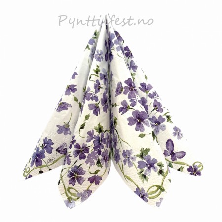 Servietter Purple spring Lunsj 20stk