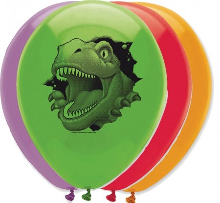 Dino Blast Ballonger 30cm 6stk