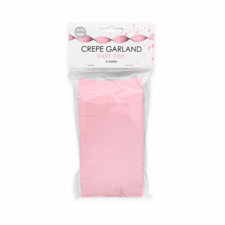 Crepe Girlander 6meter babypink