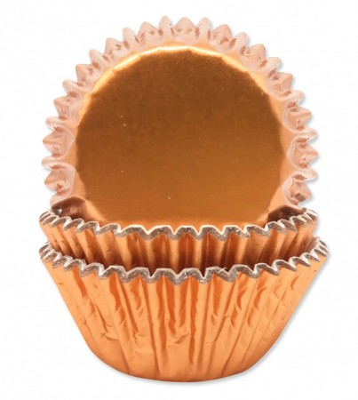 Cupcakeformer Rosegold Folie 3,2x4,8cm 45stk